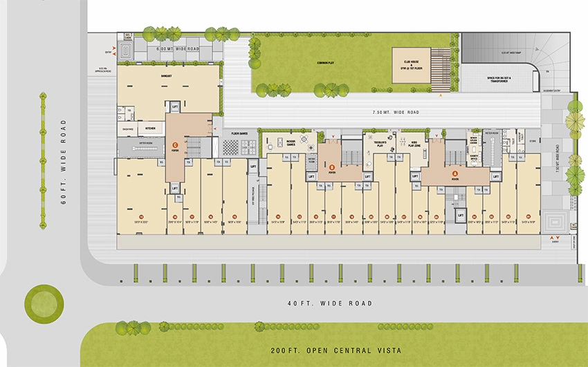Master Plan of Swarnim 18 in Bapunagar, Ahmedabad - Image 394462