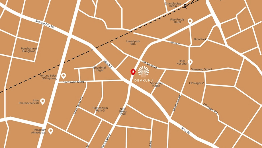 Location of Commercial RMG Swastik Devkunj in Ghatlodiya, Ahmedabad - Image 394491