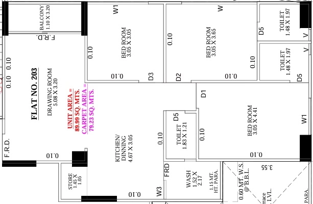 3 BHK Flat in Shree Gokul Heritage in Kathwada, Ahmedabad - Image 914280