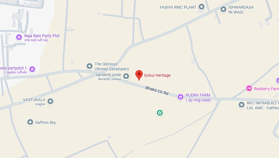 Location of Commercial Shree Gokul Heritage - Image 394505