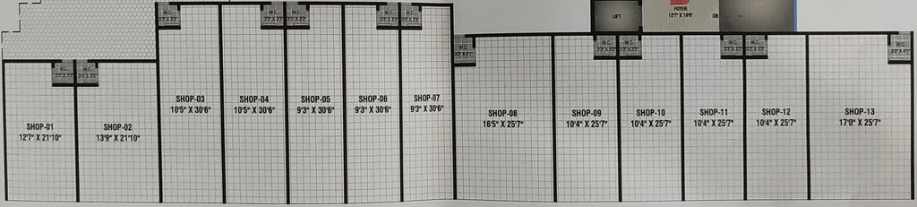 Floor Plan of Commercial Vega Shyam One 15 in Vastral, Ahmedabad - Image 394533