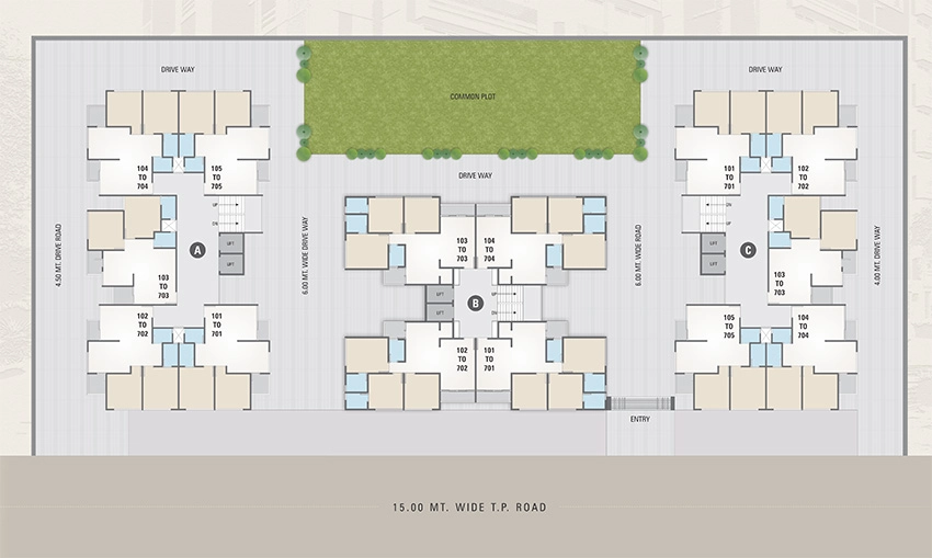 Master Plan of Commercial Vega Shyam One 15 in Vastral, Ahmedabad - Image 394532