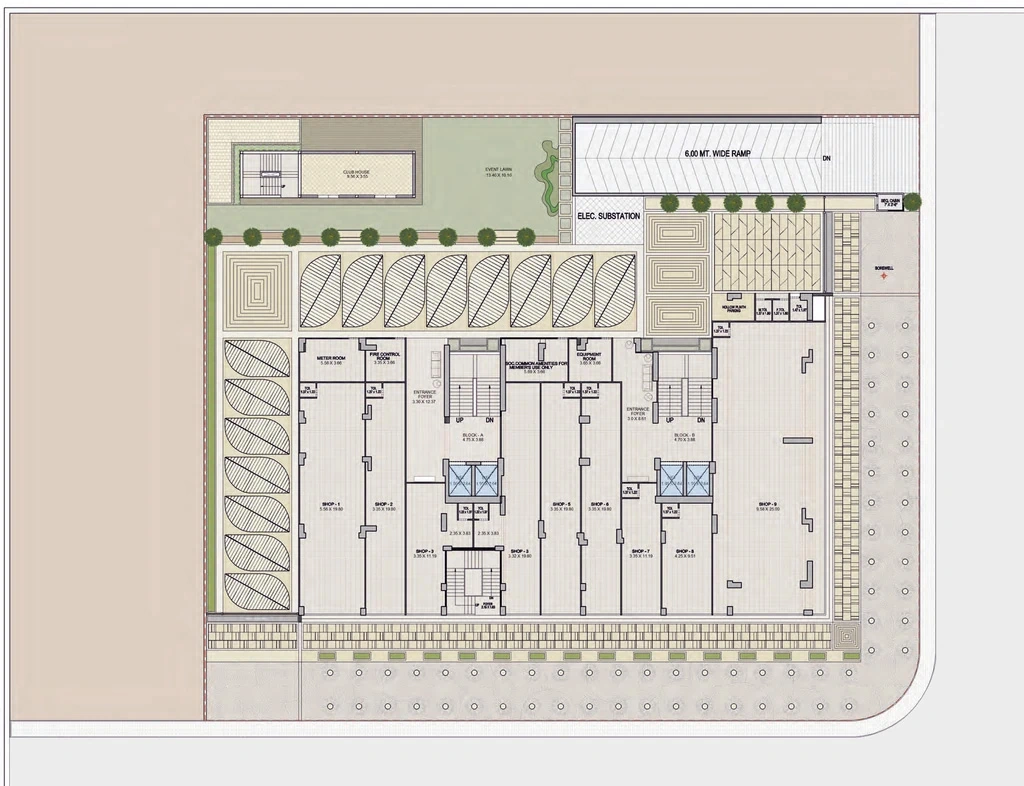 Master Plan of Commercial Swastik Harvi Helios in South Bopal, Ahmedabad - Image 394538