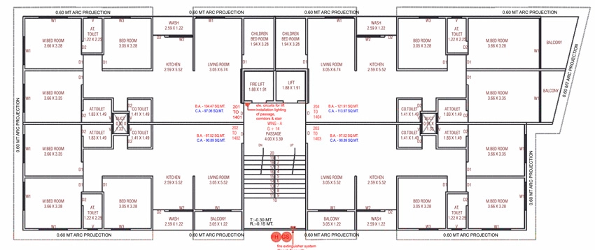 Floor Plan of Sumeru Heights in Parvat Gam, Surat - Image 394567