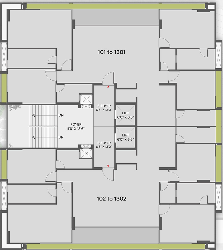 Floor Plan of Thrivance Sandalwood 26 in Chharodi, Ahmedabad - Image 394587