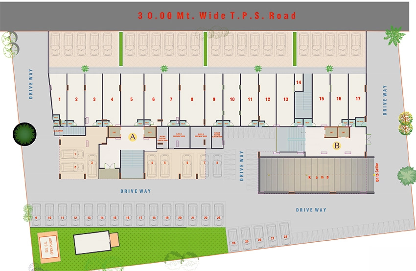 Master Plan of Tirupati Enclave in Narolgam, Ahmedabad - Image 394596