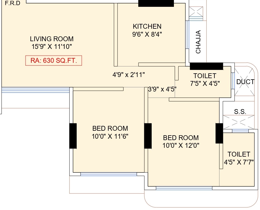 2 BHK Flat in Majestic Sarayu Sabari in Chembur East, Mumbai - Image 914384