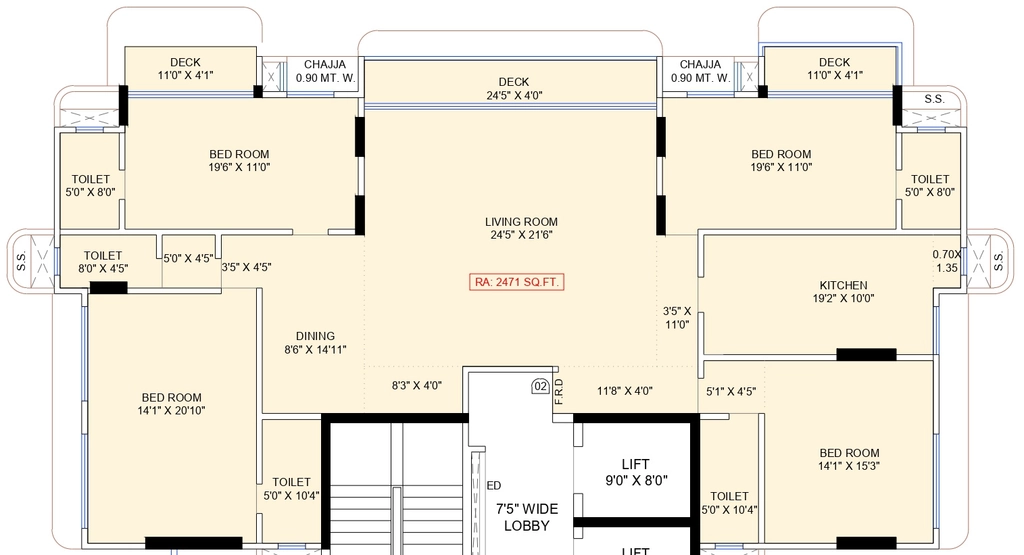 4 BHK Flat in Majestic Sarayu Sabari in Chembur East, Mumbai - Image 914387