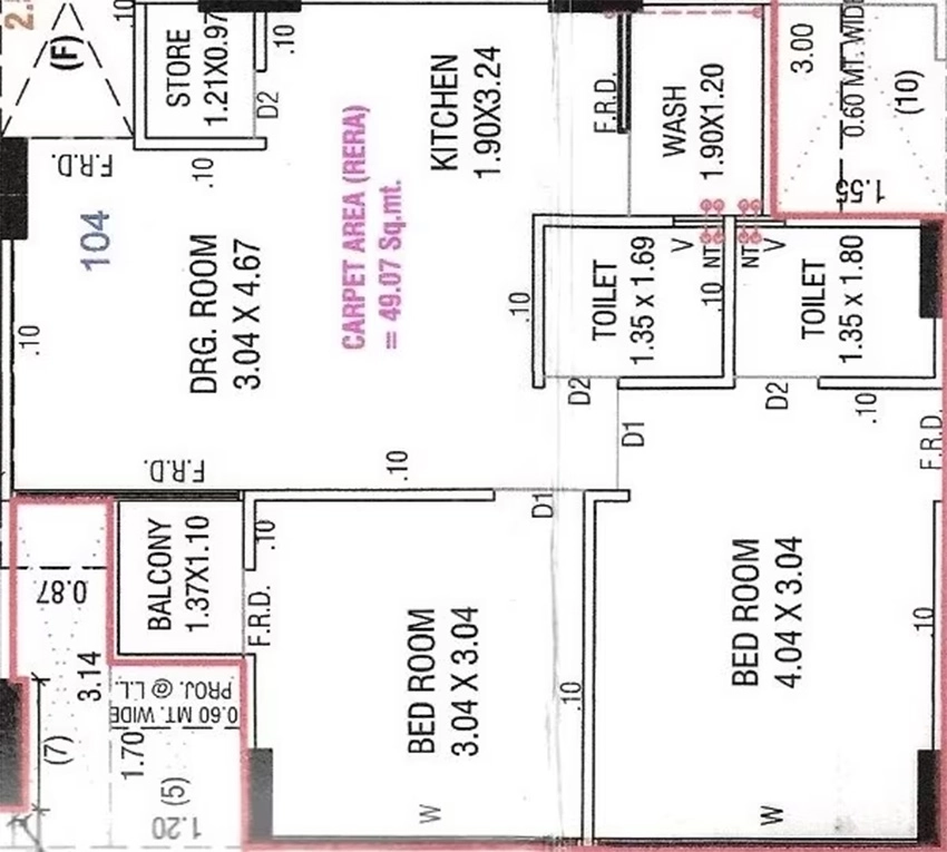 2 BHK Flat in Vamika Satsang Pride in Lambha, Ahmedabad - Image 914345