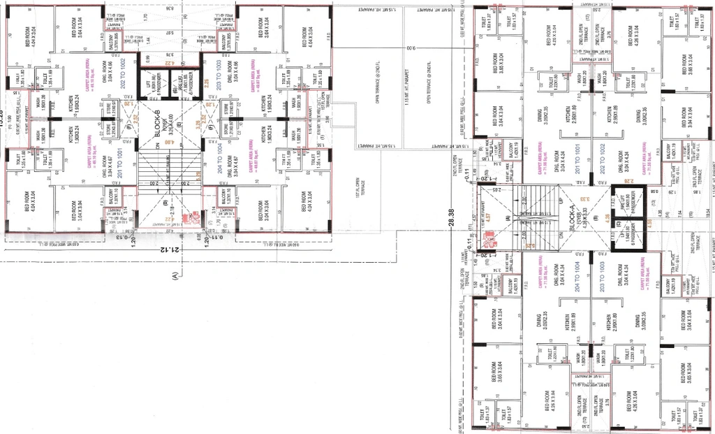 Floor Plan of Vamika Satsang Pride in Lambha, Ahmedabad - Image 394657