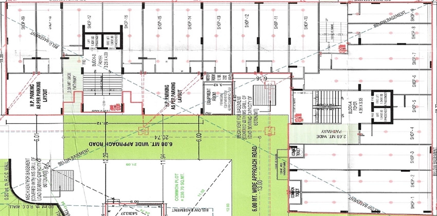 Floor Plan of Commercial Vamika Satsang Pride in Lambha, Ahmedabad - Image 394666