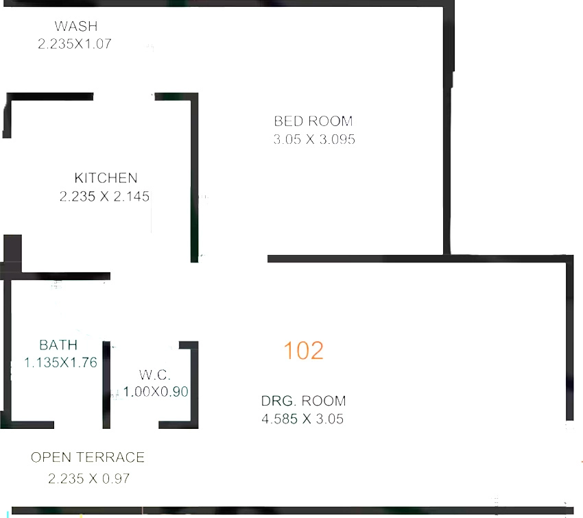 1 BHK Flat in Riddhi B N Residency in Vastral, Ahmedabad - Image 914364