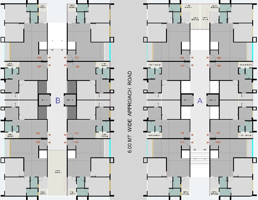 Floor Plan of Riddhi B N Residency in Vastral, Ahmedabad - Image 394686