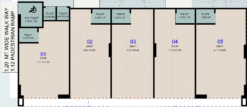 Floor Plan of Commercial Riddhi BN Residency in Vastral, Ahmedabad - Image 394699