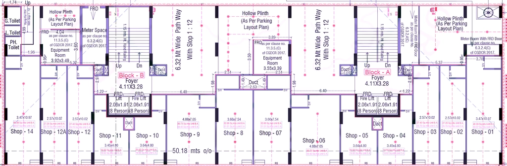 Floor Plan of Commercial Shree Hari Sunsetu Sky in Shilaj, Ahmedabad - Image 394710