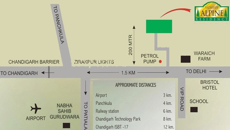 Location of Sadashiv Alpine Residency - Image 394735