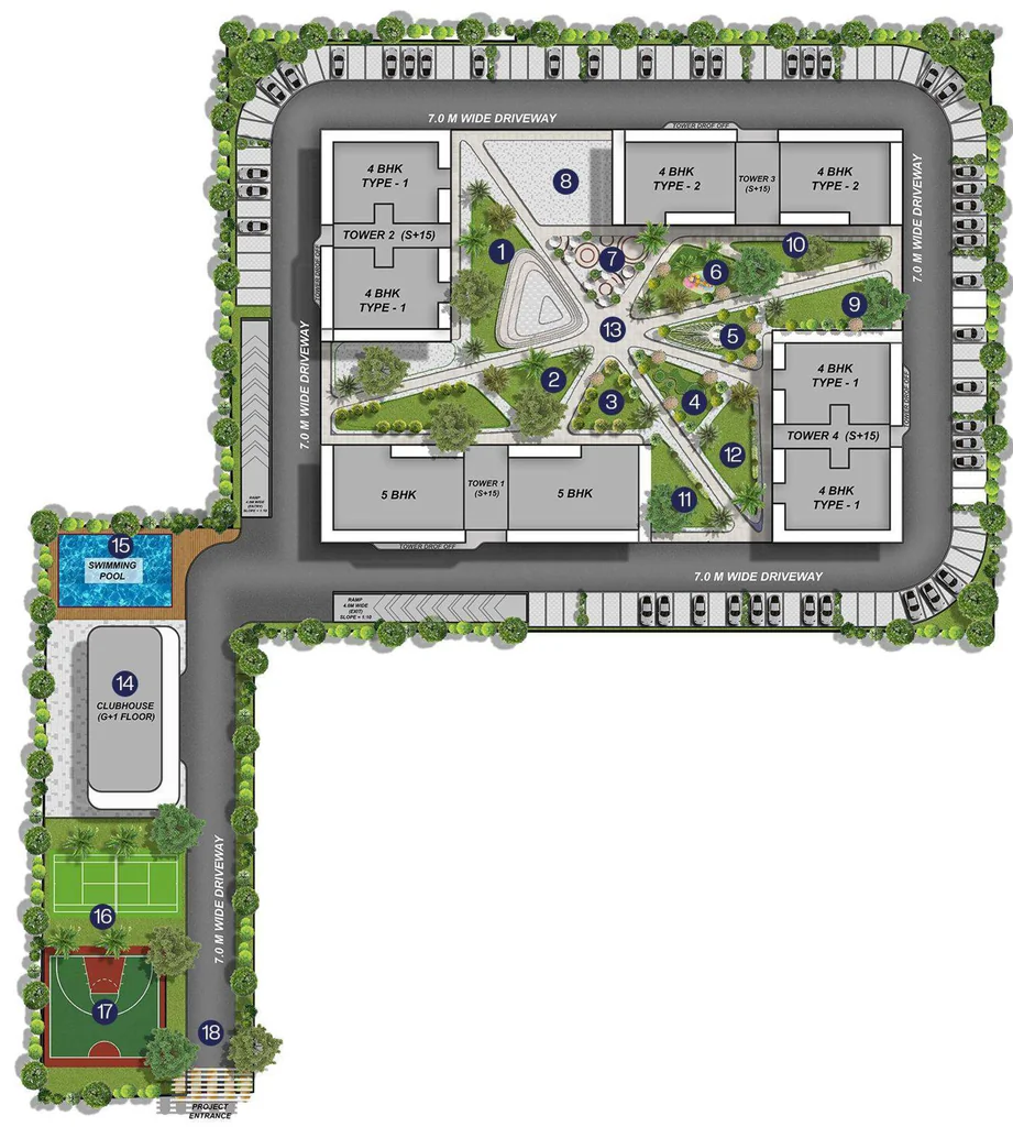 Master Plan of SLPB Sky Touch in Zirakpur, Chandigarh - Image 394804