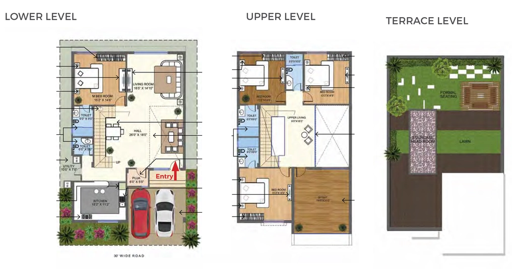 4 BHK House/Villa in ARD Saavan Townhomes And Villas in Yapral, Hyderabad - Image 914443