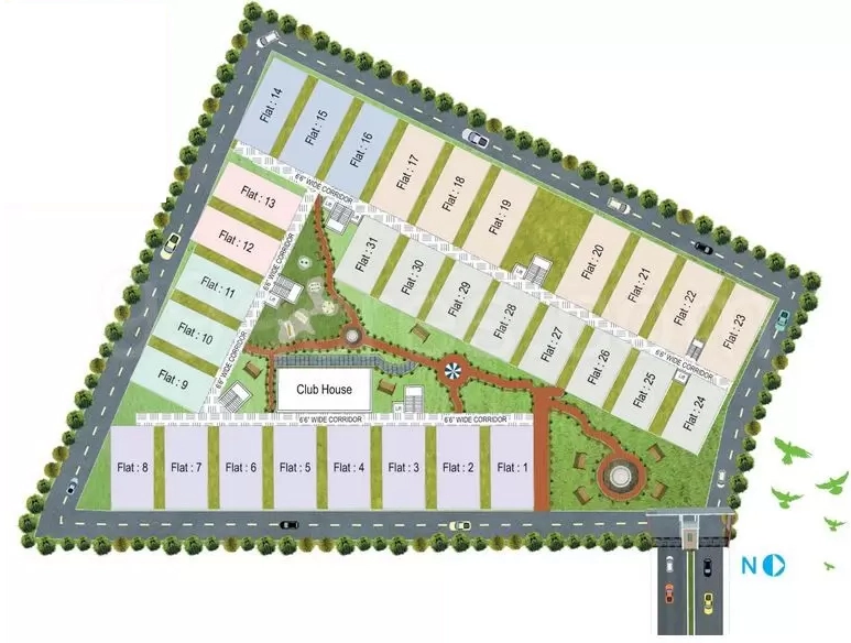 Master Plan of Mahalaxmi Sai Srinivasam in Alwal, Hyderabad - Image 394894