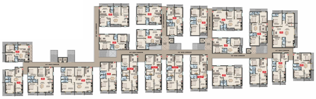 Floor Plan of Signifa Signature in Bolarum, Hyderabad - Image 394889