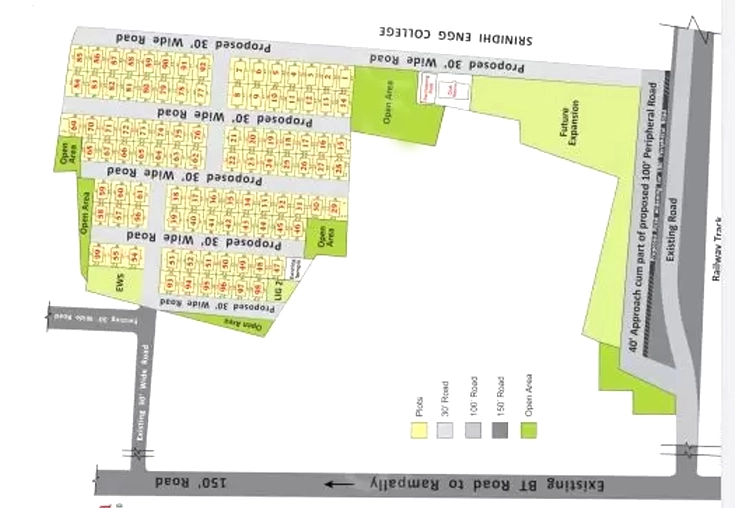 Master Plan of Suchirindia Odyssey in Yamnampet, Hyderabad - Image 394917