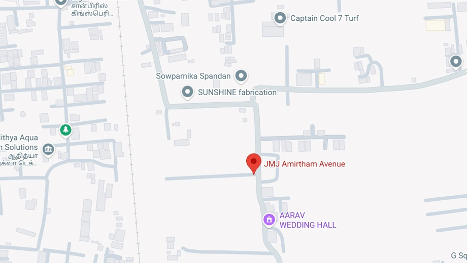 Location of JMJ Amirtham Avenue in Nallampalayam, Coimbatore - Image 394949