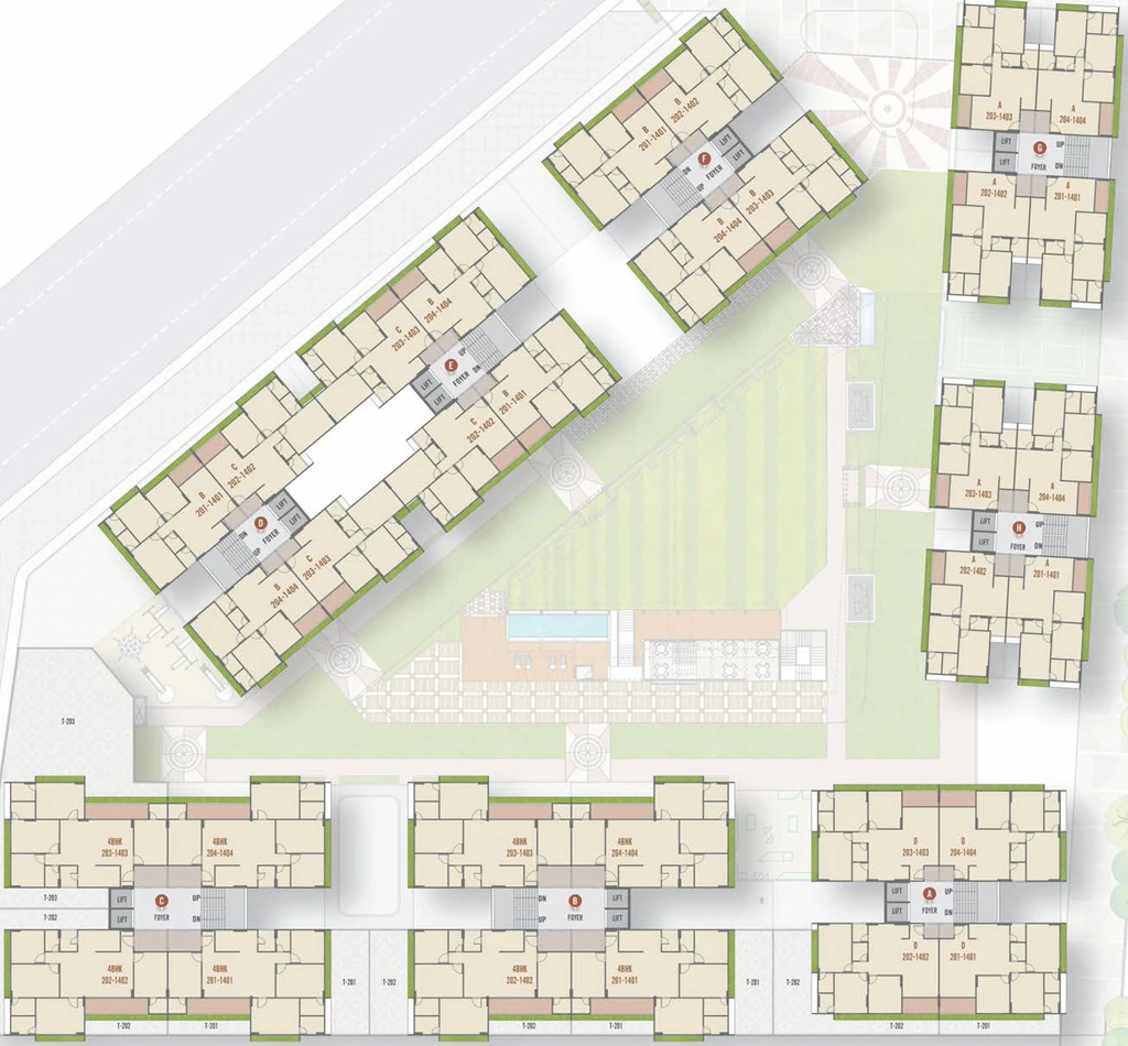 Floor Plan of Shayona Signet in New Ranip, Ahmedabad - Image 395736