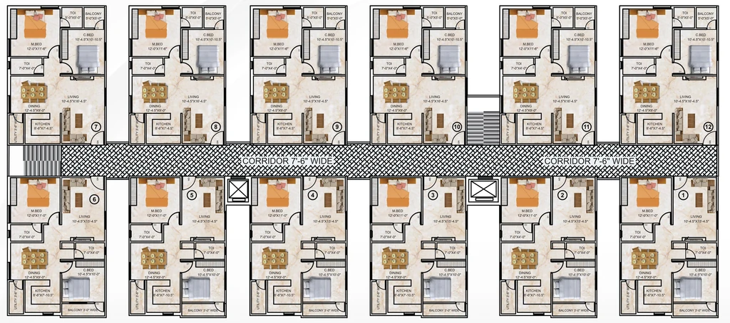Floor Plan of B S Sudhakar S Lake View in Balapur, Hyderabad - Image 394965
