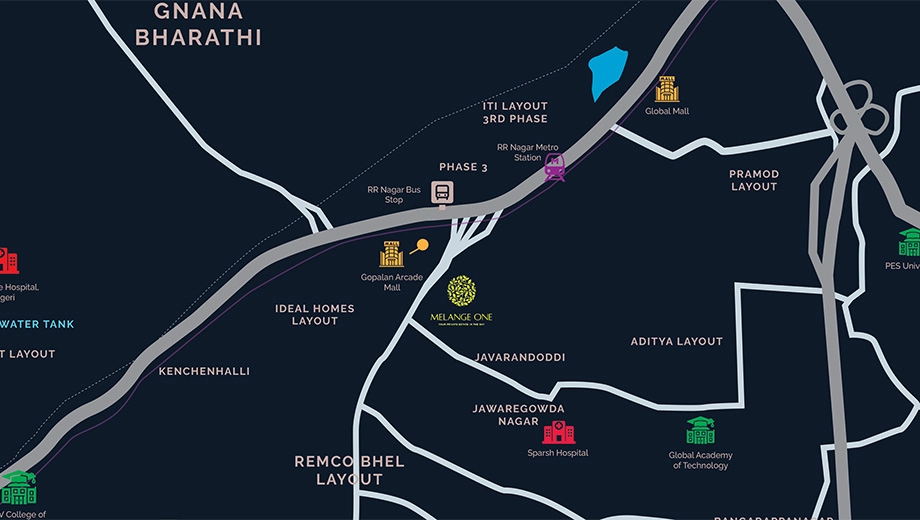 Location of Vaishnodevi Melange One - Image 395938