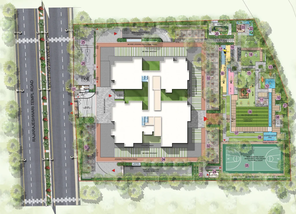 Master Plan of Vaishnodevi Melange One in Rajarajeshwari Nagar, Bangalore - Image 395940