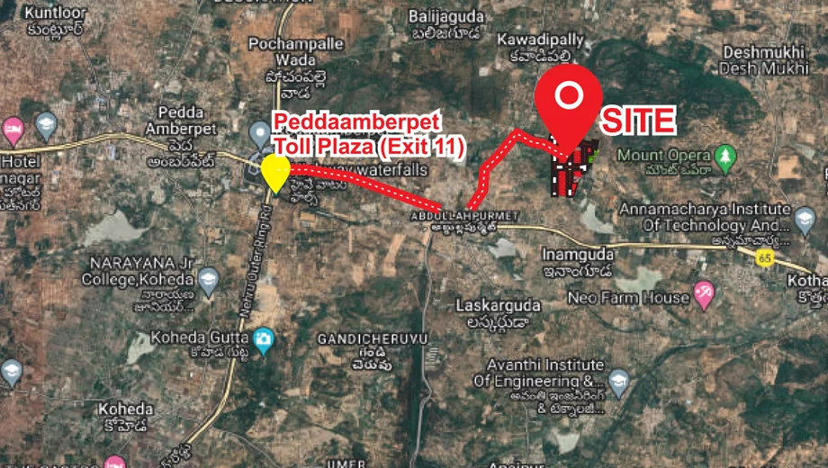 Location of NSR Tirumala Hills 2 - Image 394973