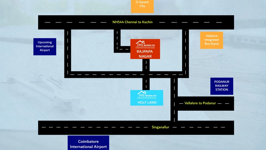 Location of JMJ Rajpapa Nagar in Mahaganapathi Nagar, Coimbatore - Image 394986