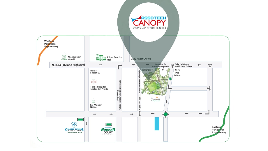 Location of Assotech The Canopy - Image 395079