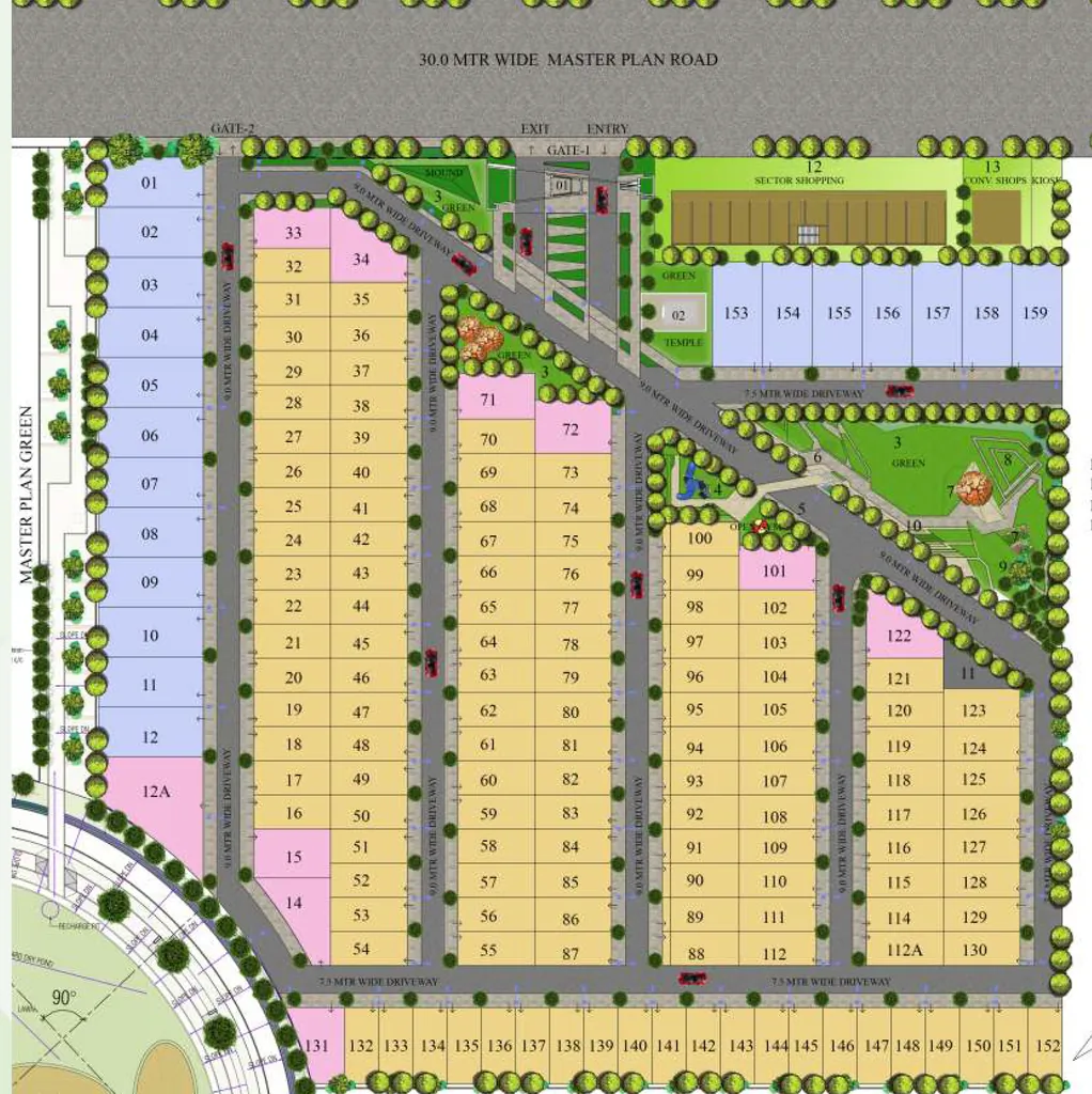 Master Plan of Assotech The Canopy in Crossings Republik, Ghaziabad - Image 395080