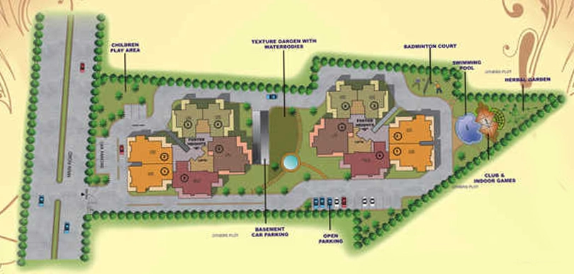 Master Plan of Balaji Foster Heights in Crossings Republik, Ghaziabad - Image 395085