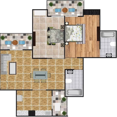 2 BHK Flat in Exotica Eastern Court in Crossings Republik, Ghaziabad - Image 914529