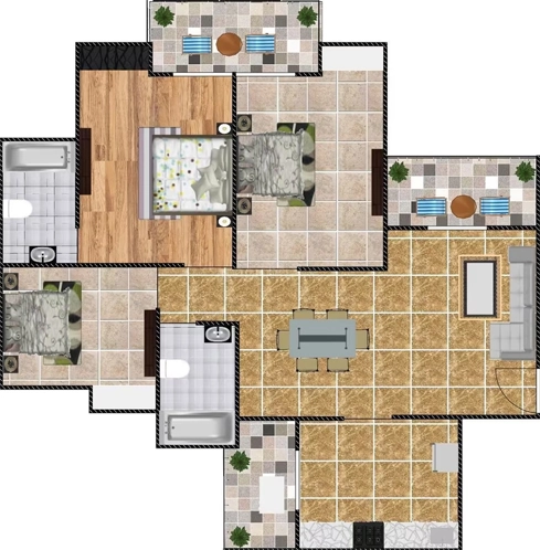 3 BHK Flat in Exotica Eastern Court in Crossings Republik, Ghaziabad - Image 914530