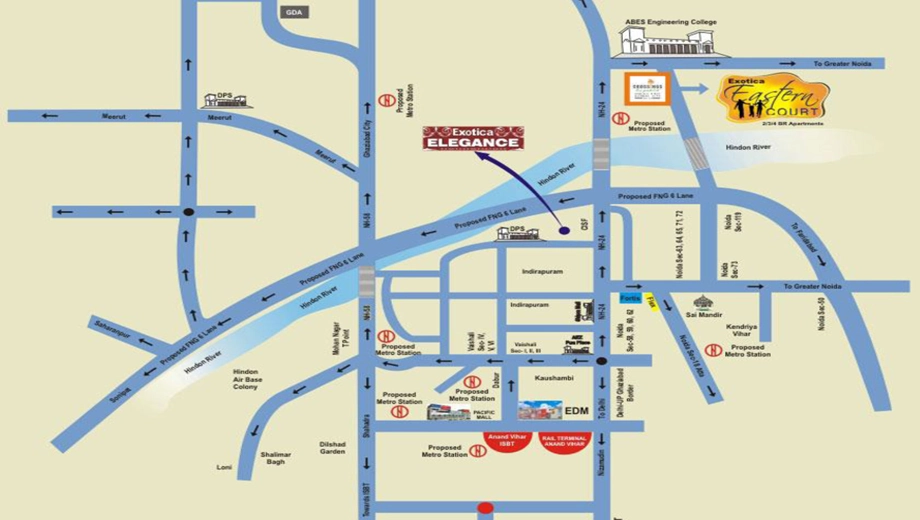 Location of Exotica Eastern Court - Image 395131