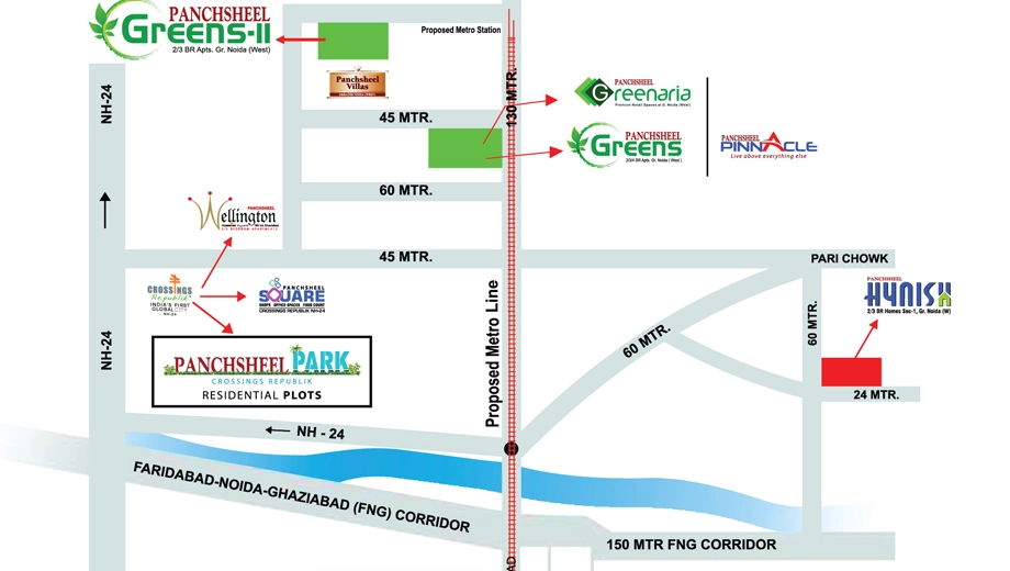 Location of Panchsheel Park - Image 395150