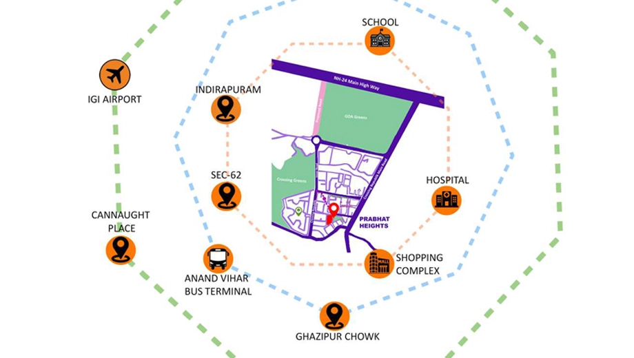 Location of Prabhat Heights - Image 395163