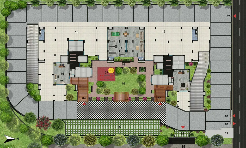 Master Plan of Prabhat Heights in Crossings Republik, Ghaziabad - Image 395164