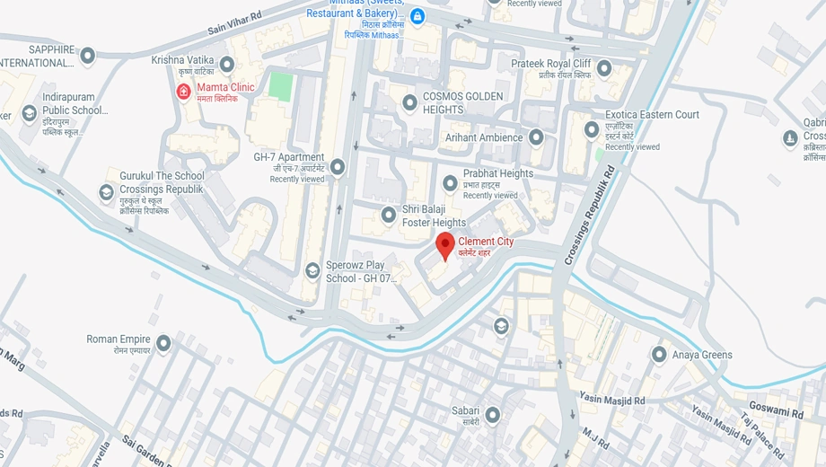 Location of Sam Clement City in Crossings Republik, Ghaziabad - Image 395169