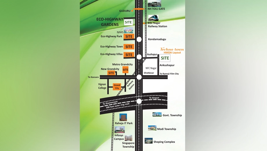 Location of IIDs Eco Highway Gardens - Image 395549