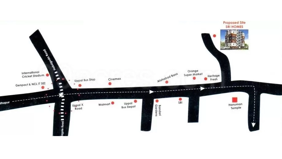 Location of Sri Tirumala Sai Homes - Image 395370
