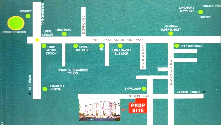Location of Vinayaka Sai Satya Nilayam - Image 395379