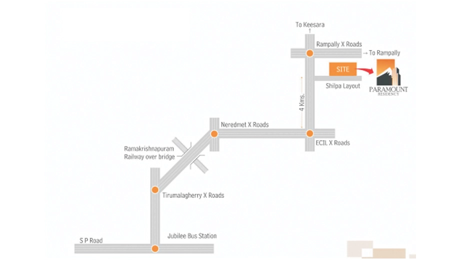 Location of Modi Paramount Residency - Image 395587