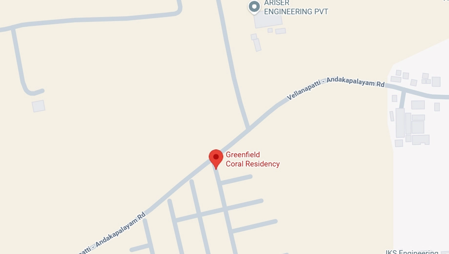 Location of Greenfield Coral Residency Plot in Kalapatti, Coimbatore - Image 395188
