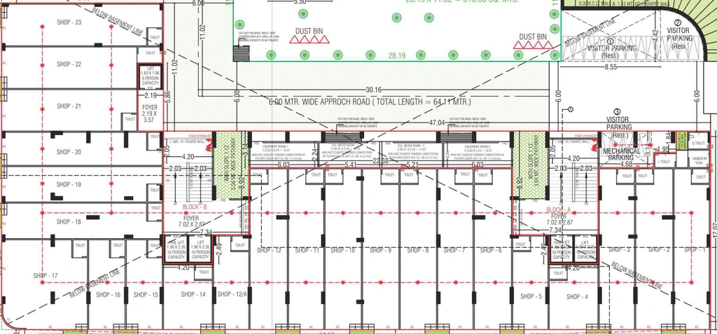 Floor Plan of Commercial Adidev Solo Square in Nava Vadaj, Ahmedabad - Image 395216