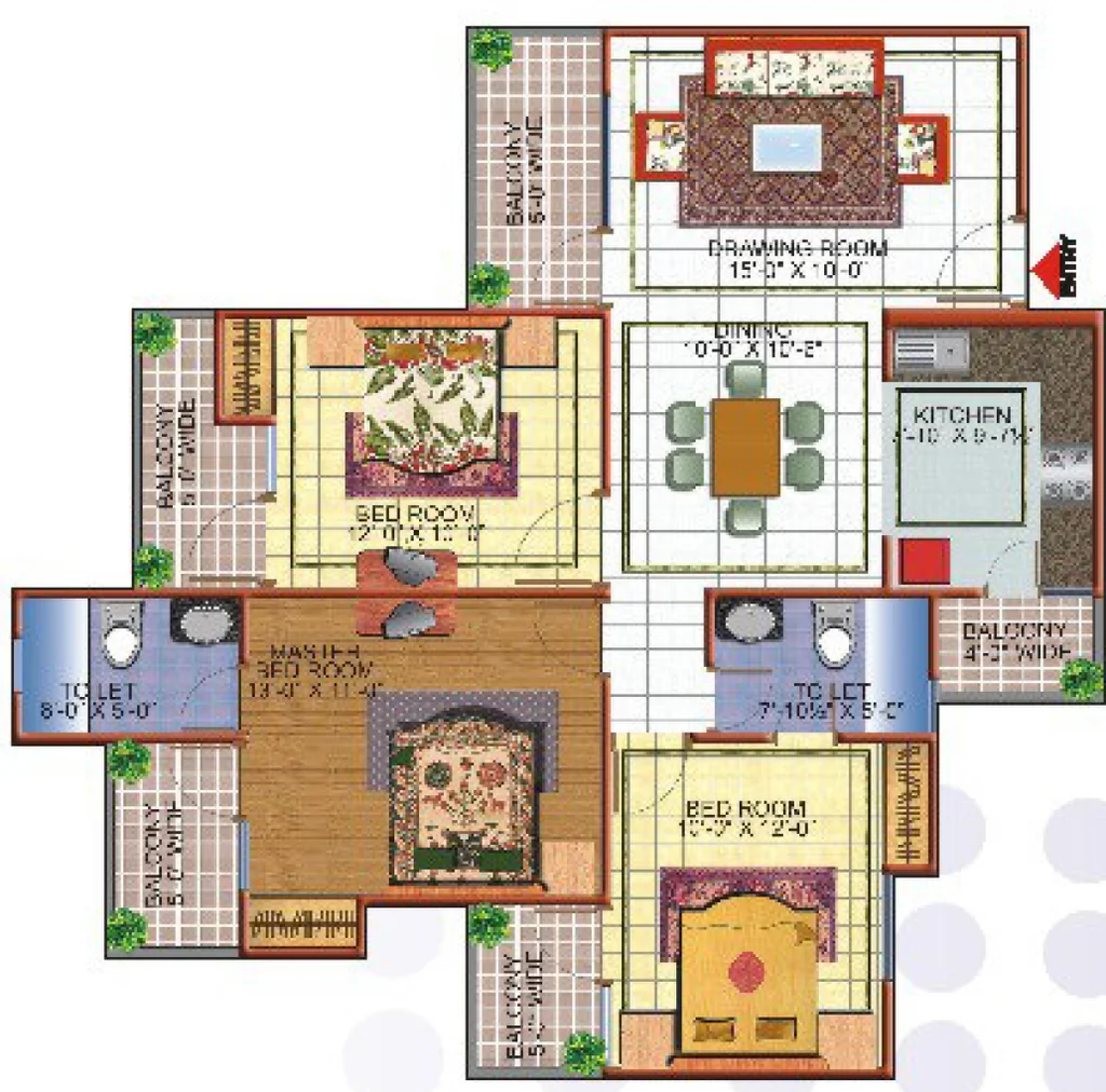 3 BHK Flat in Skytech Merion Residency in Crossings Republik, Ghaziabad - Image 914578