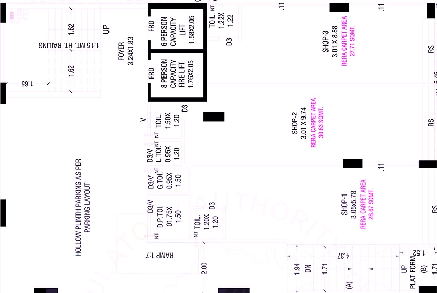 Floor Plan of Commercial AI Imperia Elegance in Juhapura, Ahmedabad - Image 395232